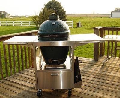 Big green egg shop stainless steel tables