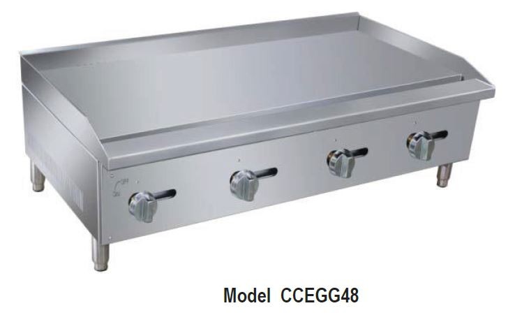 CCEGG Series Manual Griddles
